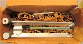 Vtg Silver Glow P-645-5 Alum Christmas Tree 6ft Orig Bx  W/Limbs Paper Wrapped